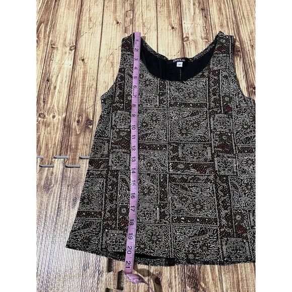 Onyx Nite Formal Tank Women's Medium Black/Red - Picture 10 of 11